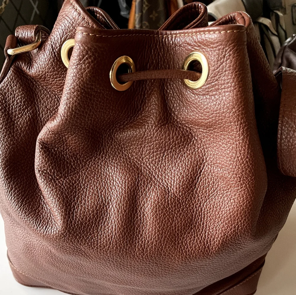 Borse in Pelle - Genuine Italy leather - authentic imported bucket bag - Picture 4 of 13